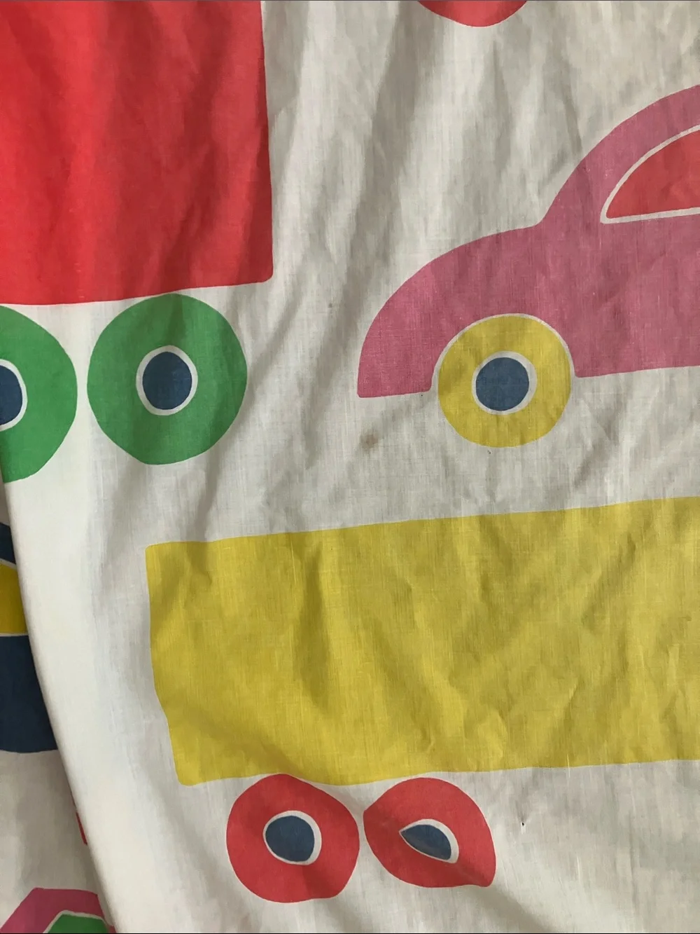 Marimekko twin Colorful Kids Cars and trucks Fitted Sheet Bo boo Dan rivers 70s